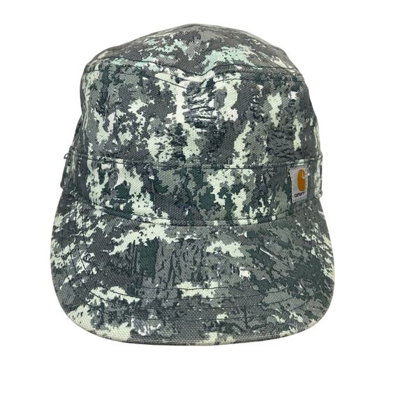 Carhartt Hat 100% Cotton Hat Gray Camo Military Cap - Picture 2 of 8